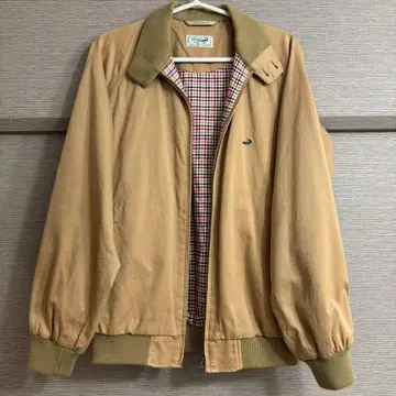 크로커다일 스윙탑 해링턴 자켓 안감 체크 베이지 M