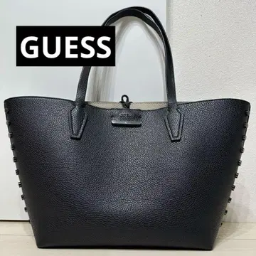GUESS [게스] 숄더 토트백 블랙 스터드 장식!!