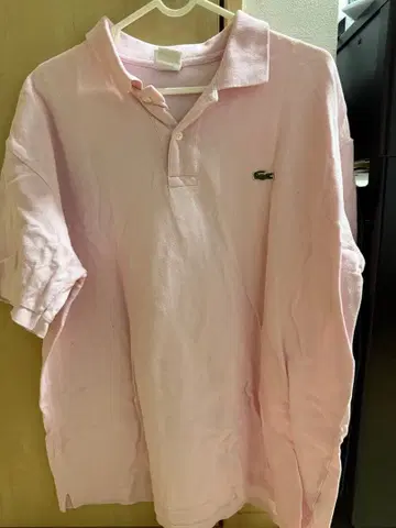 LACOSTE 핑크 피케 셔츠 사이즈 8