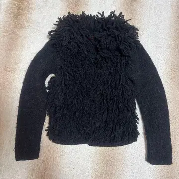 [레어] ALGONQUINS 프린지 블랙 니트 겉옷