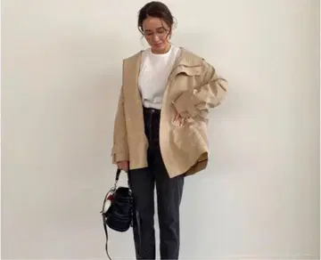 [ 새상품급 ] Ohga 벤리 자켓 트렌치코트 프리 사이즈