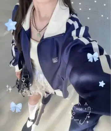 nemne store 트랙 자켓 파랑 네이비 ZOZOTOWN