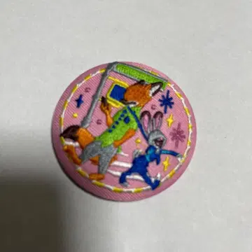 디즈니 자수 캔뱃지 주토피아