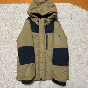 ALPHA 다운 자켓 베이지/네이비