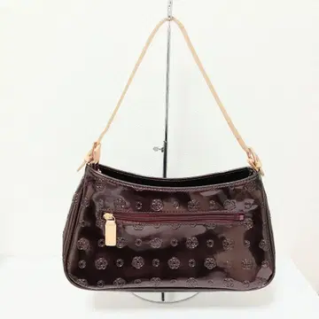 새상품급 CLATHAS 클레이사스 핸드백 원 핸들 에나멜 조