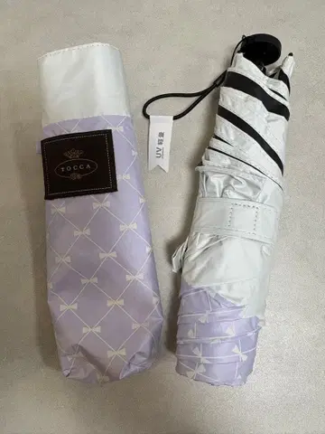 [택 포함 새상품] TOCCA 우천 겸용 초경량 접이식 우산 라일락