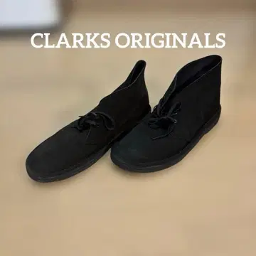 CLARKS Coal London 블랙 스웨이드 신발