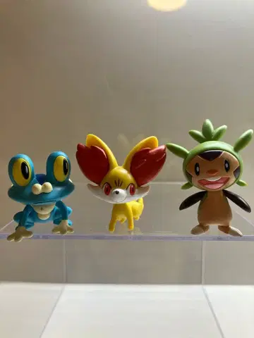 포켓몬 피규어 3개 세트 개구마르 푸호꼬 도치마론