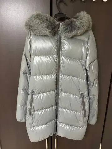 DUVETICA 듀베티카 퍼 후드 다운 코트 38 그레이