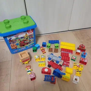 호빵맨 즐거운 탈것 양동이 블록 세트