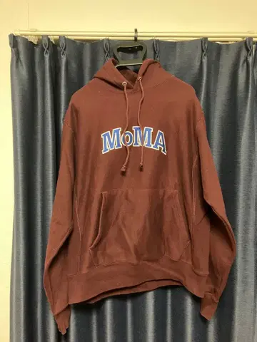 Champion MoMA 로고 후드티 M 사이즈 브라운