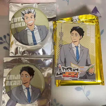 아카아시 케이지 보쿠토 코타로 배지 아크릴 키링 하이큐