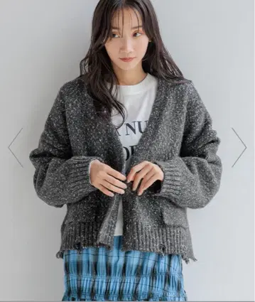 [ 완판 ] MIX 크러쉬 숏 가디건 로리즈팜 가디건