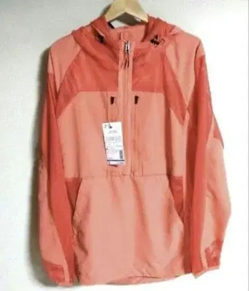 [택 포함 새상품] 워크맨 에어로 가드 메쉬 아노락 코랄 오렌지 L