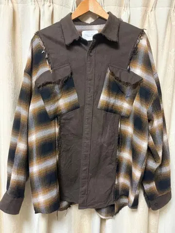 도킹 아웃 체크 셔츠 PUBLIC TOKYO