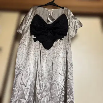 슬리브리스 원피스 빅 리본 포함