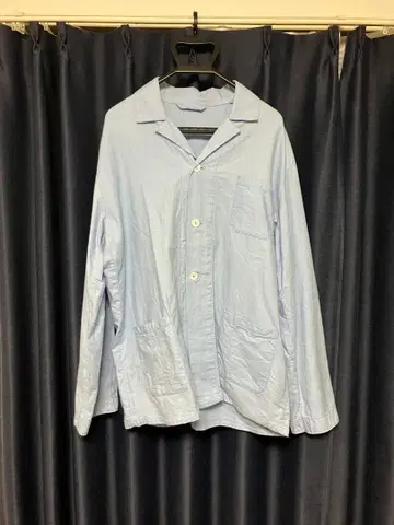 스카이블루 긴팔 셔츠 사이즈 52 100% 코튼