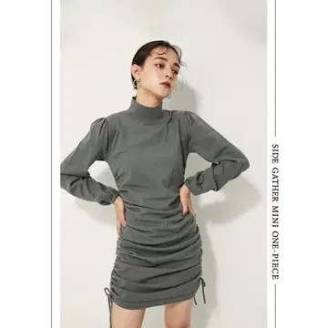 러그아젬 SIDE GATHER MINI OP 원피스