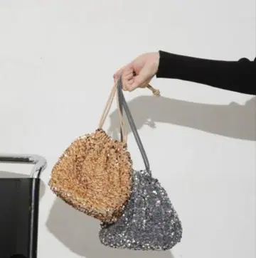 nano universe 스팽글 벨로아 드로스트 백