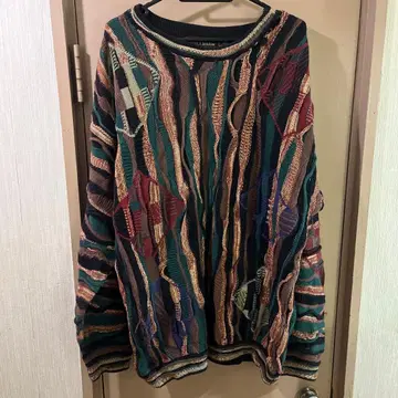 90s 쿠지풍 CROFT & BARROW 니트 스웨터 멀티 컬러