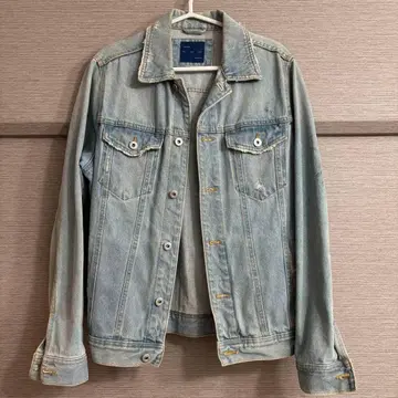 ZARA MAN 데님 자켓 G 자켓 유즈드 가공 데미지 가공