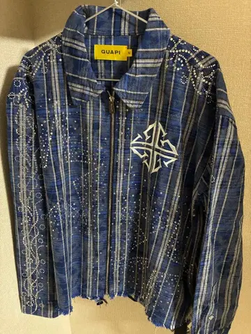 GUAPI 체크 무늬 집업 자켓