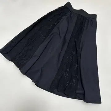 FENNEL 페넬 플레어 스커트 레이스 블랙 사이즈 9 일본제