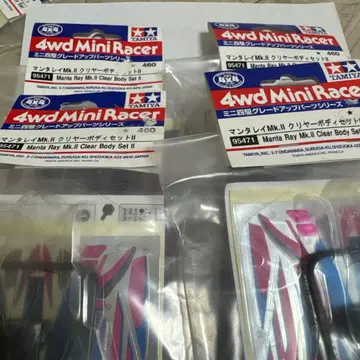 타미야 4wd Mini Racer 만타레이 Mk.2 클리어 바디 세트