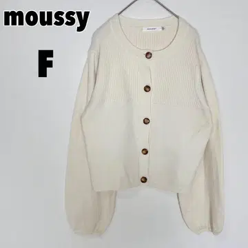 moussy 마우지 퍼프 슬리브 버튼 업 가디건