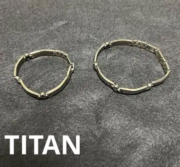 티타늄 자기 팔찌 커플 세트