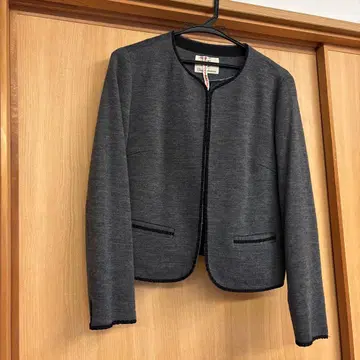 클리어 임프레션 노카라 자켓 그레이 L