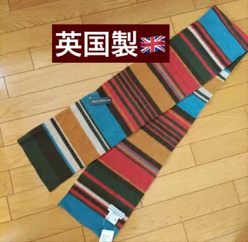 새상품 MACKIE 스코틀랜드제 100% 울 머플러