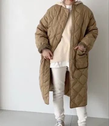 CANAL JEAN 레드 찹 웍스 퀼팅 다운 자켓