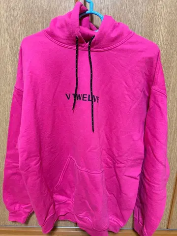 [V12] 핑크 후드티 L 사이즈