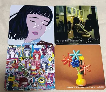 마카로니 연필 타워 레코드 콜라보 카페 코스터