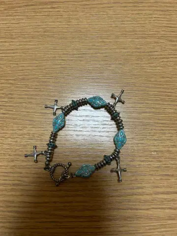 팔찌 리메이크 y2k 터콰이즈 일점물 에메랄드 그린 실버