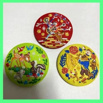 디즈니 자수 캔뱃지 리멤버 미, 미녀와 야수, 밤비