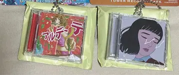 마카로니 연필 미니어처 CD풍 키링