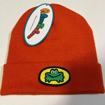 파라파라 래퍼 니트 캡 니트 모자 오렌지