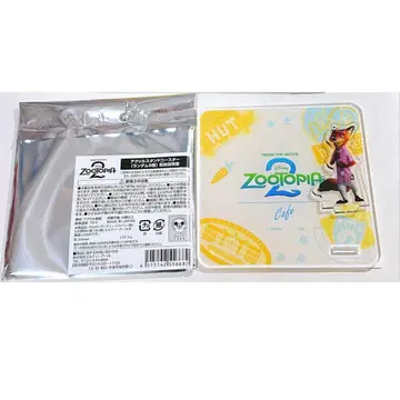 주토피아2 카페 아크릴 스탠드 코스터 닉