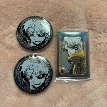 카구라바치 실버 캔뱃지 펍 미러풍 아크릴 스티커 사카모토 히토시