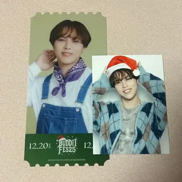 BUDDiiS 케빈 트레이딩 카드 클리어 픽처 티켓 세트