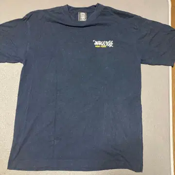 AVIREX 네이비 T셔츠 그래픽 프린트