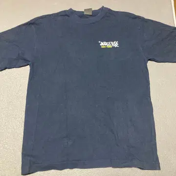 AVIREX 네이비 T셔츠 그래픽 프린트