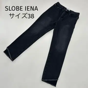 SLOBE IENA LE denim 블랙 데님 슬림 팬츠