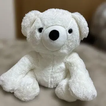 화이트 베어 약 30cm 미사용 택 포함