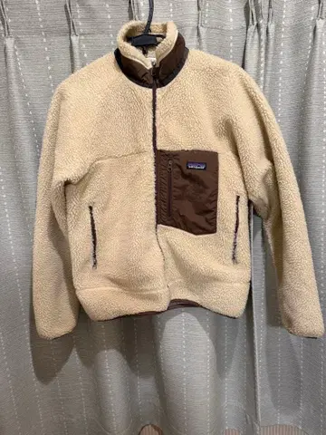 patagonia 플리스 자켓 M 크림/브라운