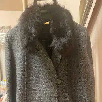 ROSA 퍼 카라 부착 롱 코트 사이즈 13