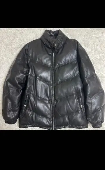 Licorice 코리스 다운 가죽 자켓 양가죽 XL