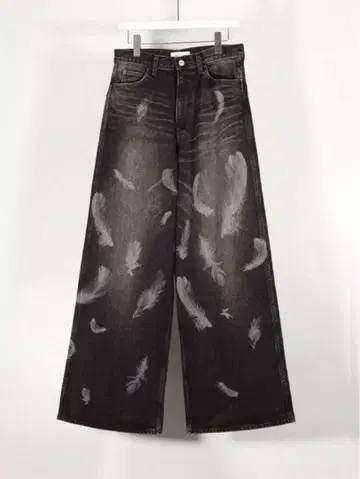 MASU FEATHER BAGGY JEANS 48 24aw